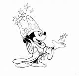 Mickey Mouse Coloring Wizard Disney Pages Magician 19eb Colorear Printable Clipart Kids Para Fantasia Sorcerer Imageslist Color Popular Print Library sketch template