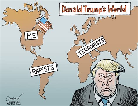 Opinion Cartoon The World According To Donald Trump The New York Times