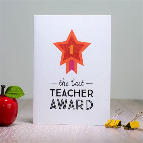 teacher award card  laura danby
