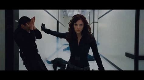 Scarlett Johansson As Black Widow In Iron Man 2 Fight