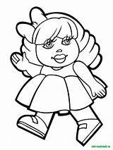 Coloring Doll Pages Life Dolls Printable Girls Template sketch template