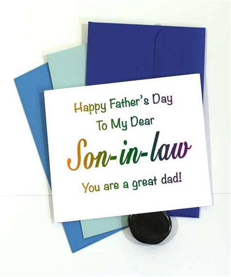 items similar  fathers day card  son  law fathers day card