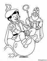 Sinterklaas Piet Zwarte Kleurplaten Animaatjes Sluis Bezoek sketch template
