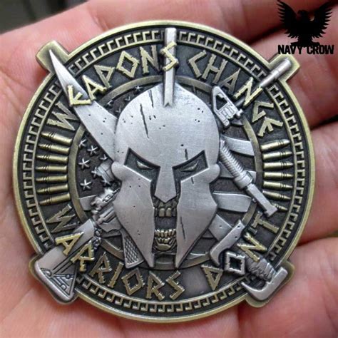 weapons change warriors dont challenge coin  navy challenge coins