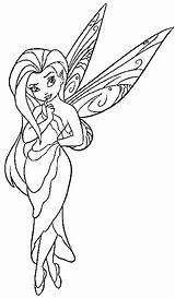 Coloring Pages Fairies Fairy Disney Tinkerbell Printable Sheets Ausmalbilder Print Die Fee Color Colouring Kids Characters Wings Colors Outline Und sketch template