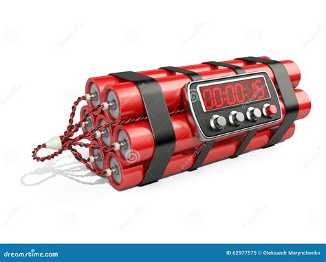bomb  digital clock timer stock illustration illustration