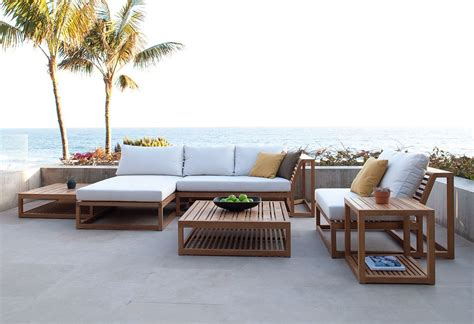 maya collection teak sectional sofa set teak outdoor