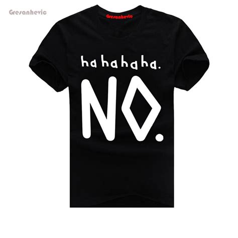 haha no new fashion man t shirt cotton o neck mens short sleeve mens