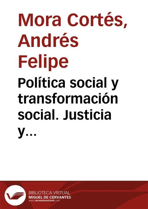 política social y transformación social justicia y movimientos