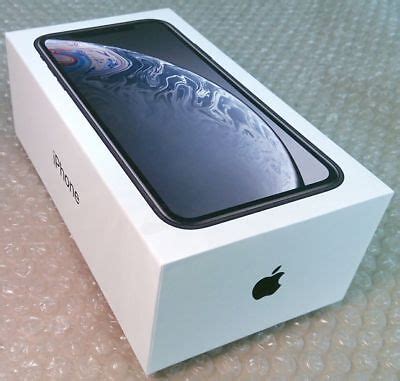 original empty box  apple iphone  xr gb black  charging cable ebay