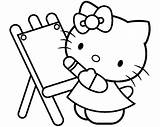 Painting Coloring Kitty Hello Pages Bathtub Beautiful Kidsdrawing Online Getcolorings Color 34kb 481px sketch template
