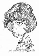Wolfhard Finn Stranger Things Drawing Sketch Caricature Mike Richmond Tom Another Week sketch template