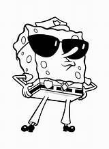 Spongebob Squarepants Esponja Colorir Sponges Sunglasses Desene Colorat Coloring4free Soare Oasidelleanime Ochelari Caderno Chessmuseum Imagini Coloringme Snail Tear Sandy sketch template