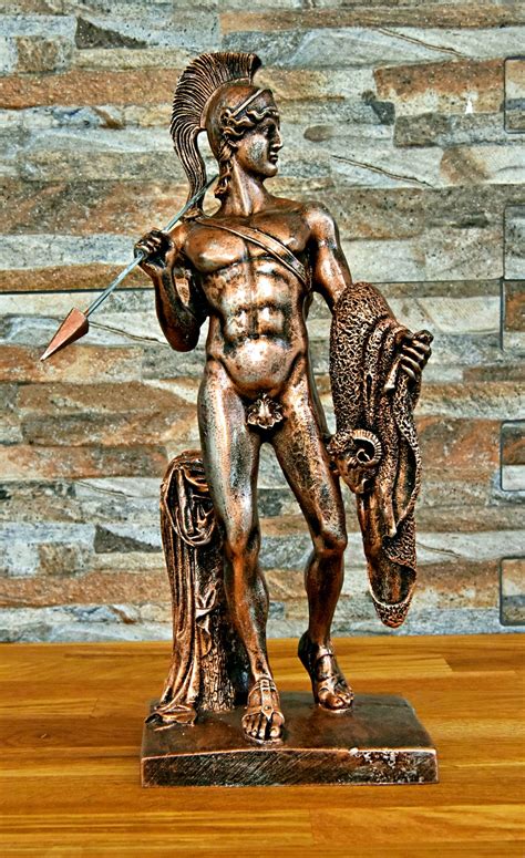 ares god statue greek mythology trinket handmade cm large etsy