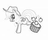 Pony Coloring Little Applejack Pages Apple Jack Comments Getcoloringpages Getdrawings Getcolorings Dash Rainbow Coloringhome sketch template