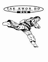 Korea Taekwondo sketch template