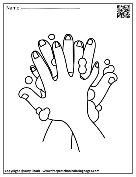 set  hand washing  germs coloring pages