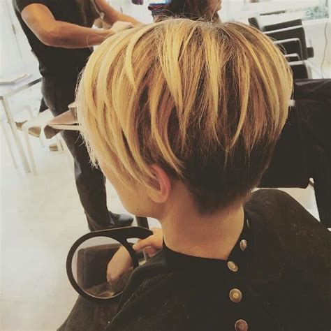 Layered Pixie Cut Ombre Pixie Cut Back View Hairstyles