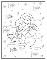 Meerjungfrau Malvorlage Meerjungfrauen Verbnow Ausmalbilder Fishes Seafloor Corals Seagrass sketch template