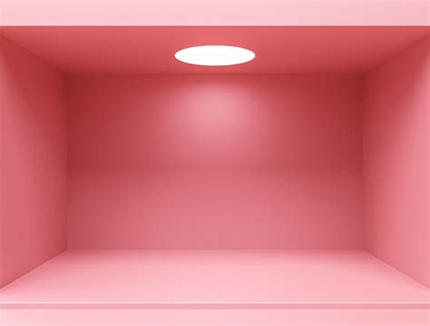 premium photo pink empty room interior design blank pink display