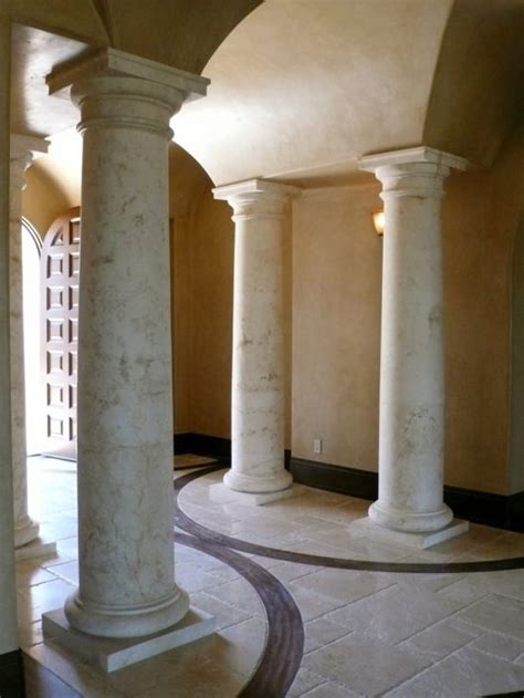 custom designed marble  stone columns  bt arch stone