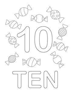 printables number coloring pages numbers preschool coloring pages