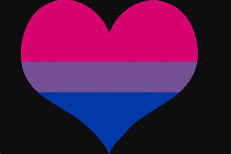 bisexual flag heart art prints by theindigowitch redbubble