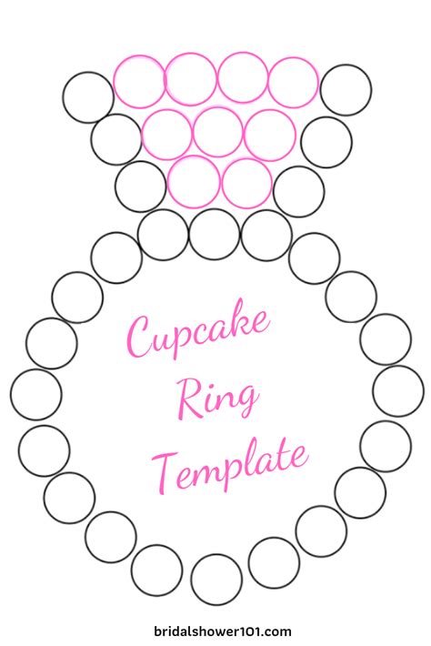 cupcake ring template bridal shower