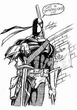 Deathstroke Deadpool Slade Terminator Pirate Popular sketch template