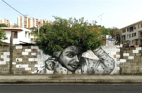street art blended in with nature