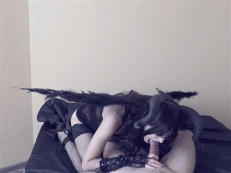 succubus comes night before halloween and steal cum in her