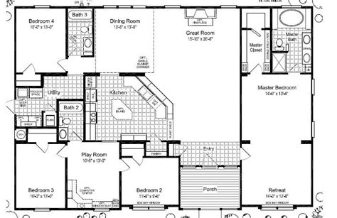 triple wide mobile home floor plans las brisas floorplan floorplansi  love