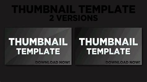 thumbnail template psd wdownload youtube