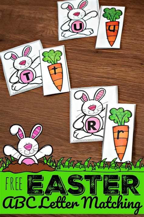 easter abc letter matching
