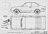 Escort Mk1 Mk2 sketch template