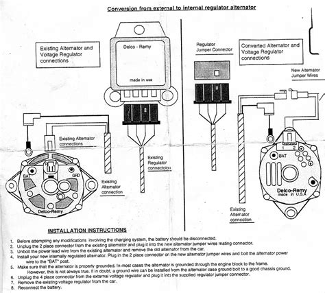 gm alternator wiring diagram internal regulator