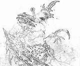 Diablo Skeleton King Demon Vessel Coloring Pages Printable Yumiko Fujiwara sketch template