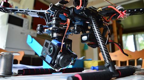 custom built diy  drone  axis gimbal youtube