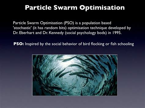 particle swarm optimisation particle swarm