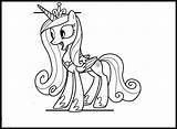 Coloring Princess Cadence Pages Young Freely Via sketch template