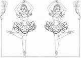 Ballerina Coloring Pages Ballet Printable Kids Girl Dancer Drawing Colouring Template Silhouette Little Princess Positions Barbie Ballerinas Color Getdrawings Print sketch template