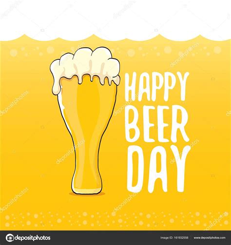 Happy Beer Day Vector Graphic Poster — Stock Vector © Zm1ter 161932558