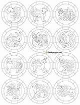 Colouring Coloringhome Zodiacs Printable Outs Library sketch template