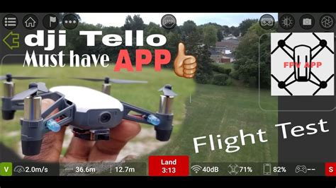 djiryze tello  fpv app  awesome quick flight test youtube