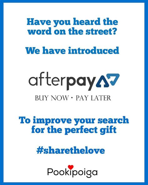 excited  announce     afterpay   afterpay     means