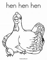 Coloring Hen Chick Eggs Lay Chicken Chicks Pages Hens Print Outline Noodle Tracing Twisty Animal Twistynoodle Built California Usa Favorites sketch template