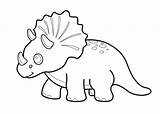 Dinosaur Cartoon Triceratops Coloring Kids Pages Printable Drawing Funny Print Dinosaurs Drawings Rex Cute Baby Getdrawings Raptor Tsgos 4kids Visit sketch template