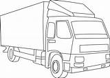 Transport Truk Pick Freight Sweetclipart Transporte Contour Pngwing Seekpng Terrestre sketch template
