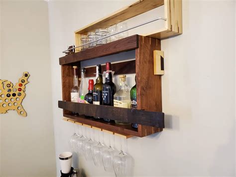 wall mounted mini bar rwoodworking