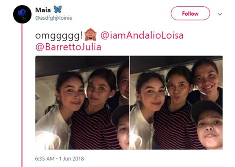 Ronnie Alonte Reacts To Loisa Andalios Photos With Julia Barretto